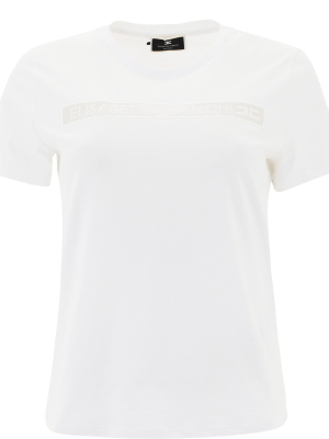 Elisabetta Franchi Logo Crewneck T-shirt