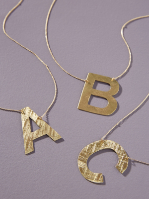 Block Monogram Necklace