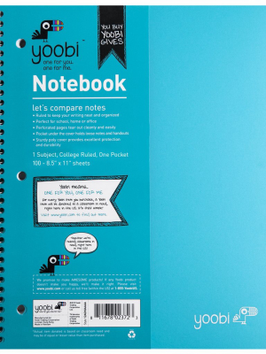 Spiral Notebook  - Aqua