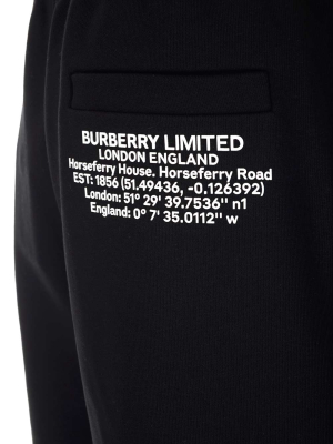 Burberry Logo Print Track Shorts