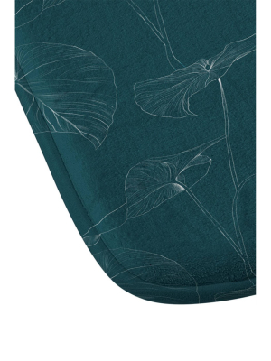 Gabriela Fuente Atlantic Memory Foam Bath Mat Teal - Deny Designs