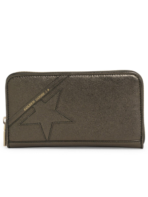 Golden Goose Deluxe Brand Logo Printed Zipped Wallet