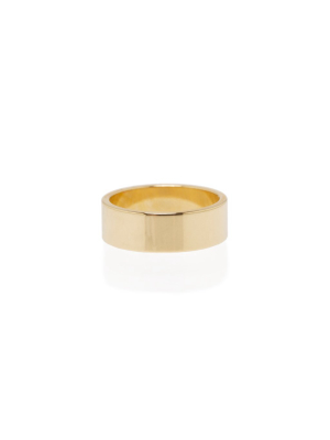 14k 6mm Wide Flat Band Ring