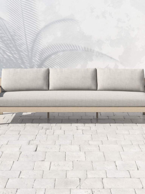 Monterey 106" Outdoor Sofa, Stone Grey