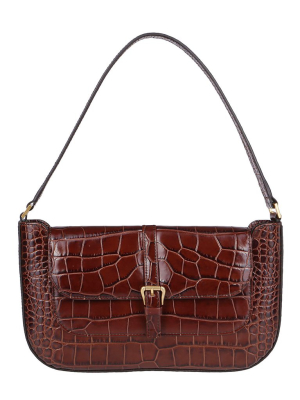 By Far Miranda Embossed Shoulder Bag