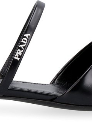 Prada Logo Pointed-toe Flat Shoes