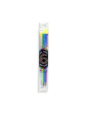 6 Click Neon Multi Color Gel Pen - Fine Tip