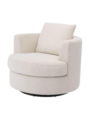 Eichholtz Felix Swivel Chair - Ivory