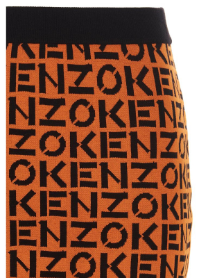 Kenzo Logo Motif Pencil Skirt