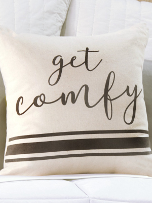 Lakeside Get Comfy Accent Pillow For Furniture And Bedding - Room Throw Cushion