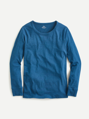 Vintage Cotton Crewneck Long-sleeve T-shirt