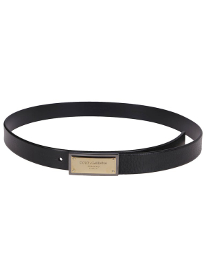 Dolce & Gabbana Logo Buckle Belt