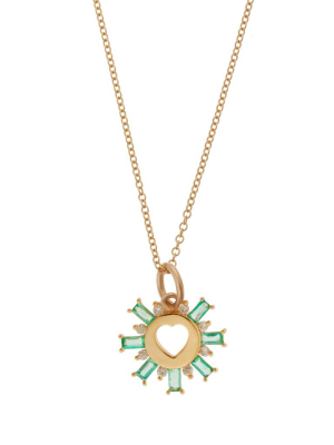 Green Sun Love Pendant