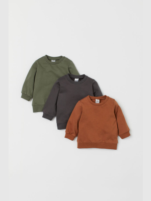 3-pack Cotton Sweatshirts