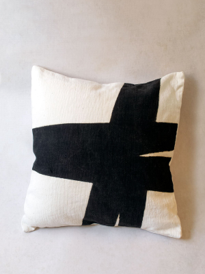 Mud Cloth 18" Pillow, Brushstroke