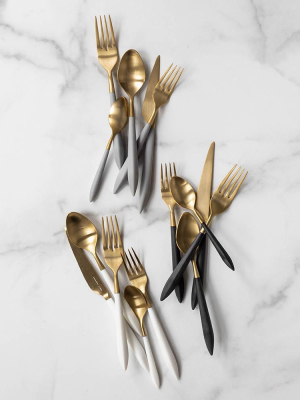 Vietri Ares Teaspoon - Gold & Black