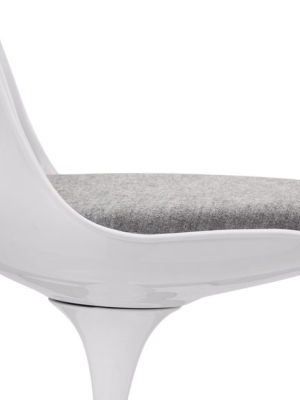 Tulip Chair - Tulip Side Chair, Light Gray