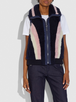 Reversible Shearling Vest