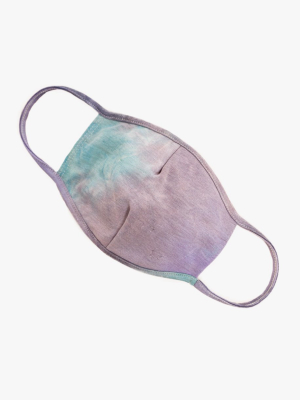 Purple Tie Dye Cloth Face Mask