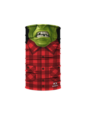 Green Lumberjack Kids Neck Gaiter