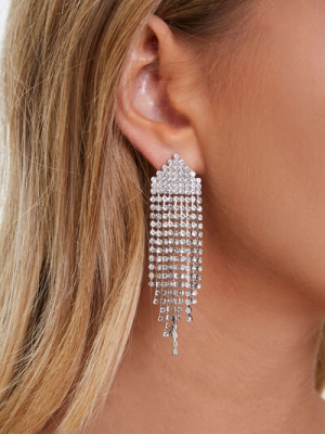 Rhinestone Drop Earrings