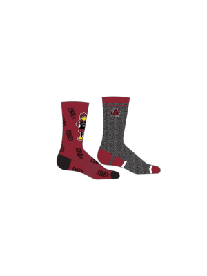 Ncaa South Carolina Gamecocks Men's Crew Socks 2pk Gift Box - 10-13