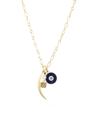 Enamel Evil Eye Mini Bale Charm