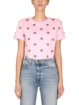 Moschino Allover Teddy Crewneck T-shirt