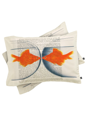 Deny Designs Coco De Paris Goldfish Love Lightweight Duvet Cover Collection