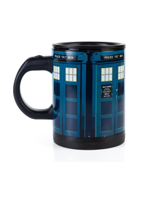 Seven20 Doctor Who Tardis 12oz Self-stirring Coffee Mug | Automatic Mixing Travel Cup