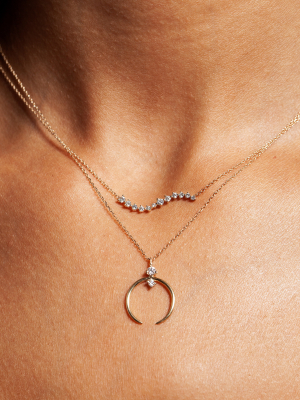 Crescent Pendant Necklace