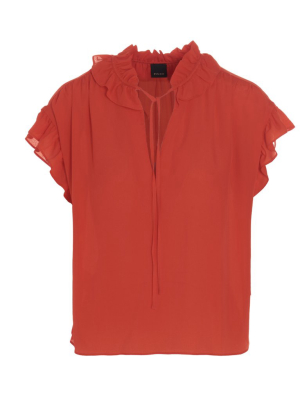 Pinko Ruffled Trim Blouse