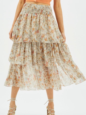 Rosey Tiered Maxi Skirt