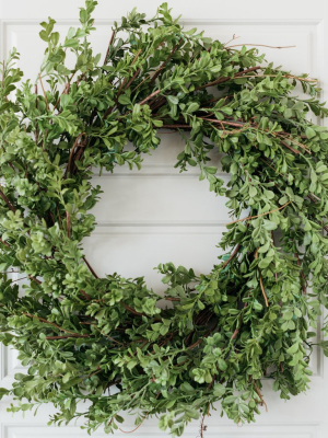 Serenity Boxwood Wreath