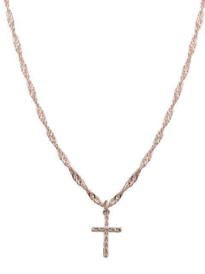 Enos Cross Necklace - Gold