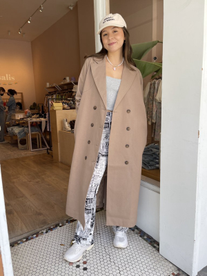 Darling Trenchcoat In Pine Bark