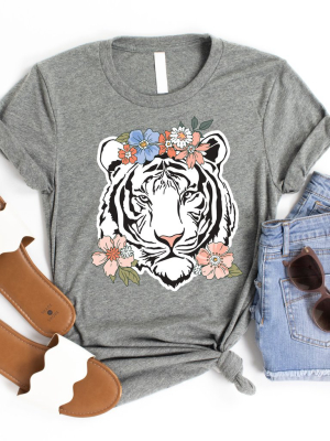 Floral Tiger Graphic Tee