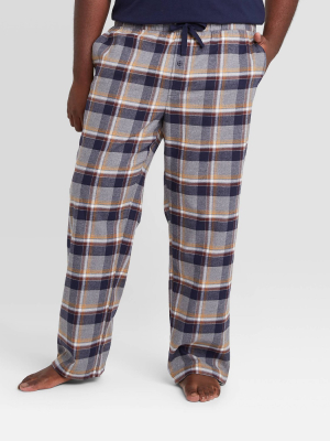 Men's Big & Tall Plaid Flannel Pajama Pants - Goodfellow & Co™ Heather Gray