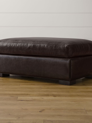 Axis Ii Leather Ottoman And A Half