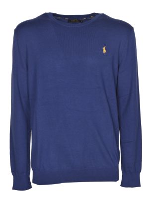 Polo Ralph Lauren Logo Embroidered Knitted Jumper