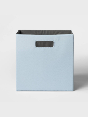 13" Fabric Cube Storage Bin Soft Blue - Threshold™