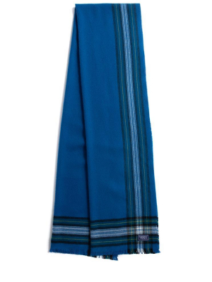 Blue Dress Gordon Edged Design Scarf