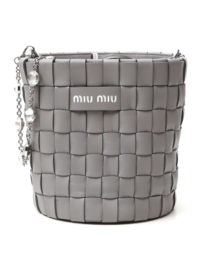 Miu Miu Crystal Strap Bucket Bag