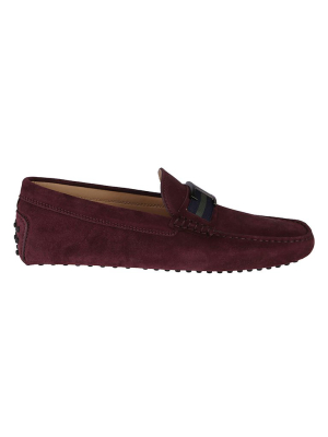 Tod's Logo Plaque Loafers