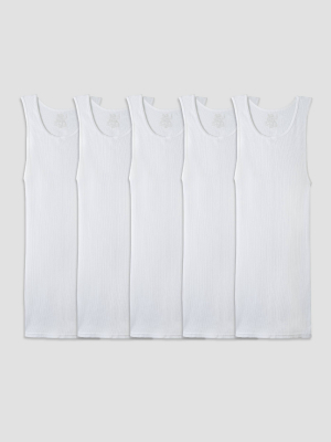 Fruit Of The Loom Men's A-shirts 5-pack - White Xxl