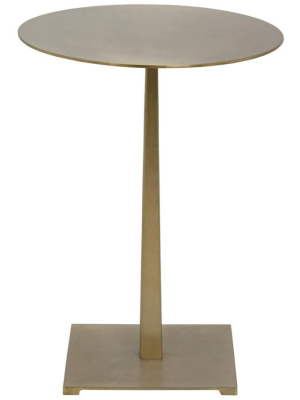 Stiletto Side Table, Antique Silver