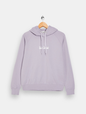 Lee Lilac Chest Logo Hoodie