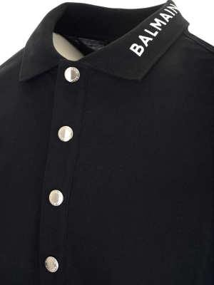 Balmain Classic Buttoned Polo Shirt