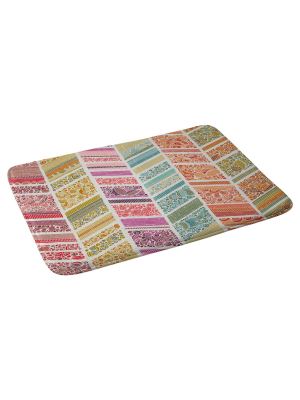 Geometric Bath Mat Blue - Deny Designs