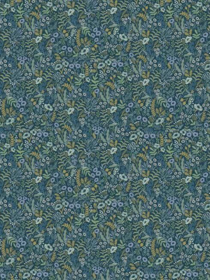 Tapestry Wallpaper In Indigo From The Rifle Paper Co. Collection By York Wallcoverings